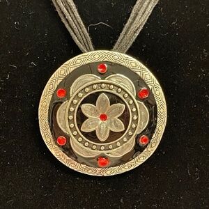 10" Signed Marie Pendant Necklace Vintage